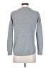Pink Clover 100% Polyester Solid Silver Pullover Sweater Size S - photo 2