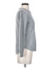 Pink Clover 100% Polyester Solid Silver Pullover Sweater Size S - photo 4