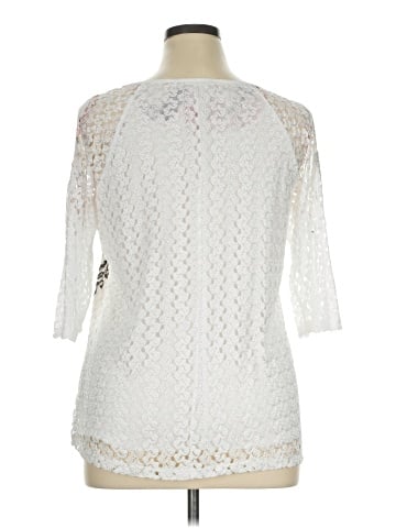 Brittany Black 3/4 Sleeve Blouse (view 2)