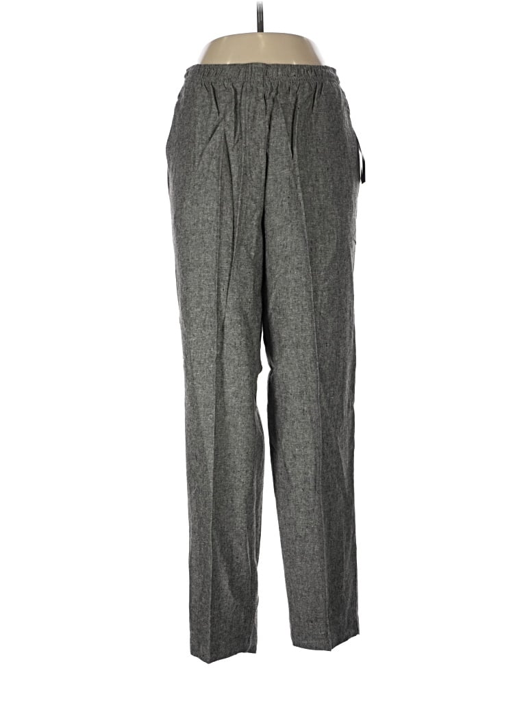 Pre-owned Southern Lady Linen Pants In Gray