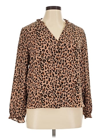 J.Crew Factory Store Long Sleeve Blouse (view 1)