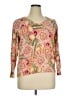 Talbots Outlet 100% Cotton Paisley Ivory Pullover Sweater Size 1X - photo 1