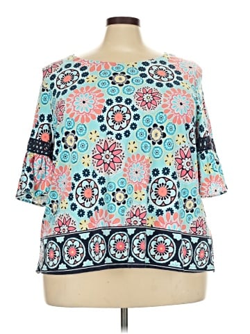 Crown & Ivy 3/4 Sleeve Blouse (view 1)