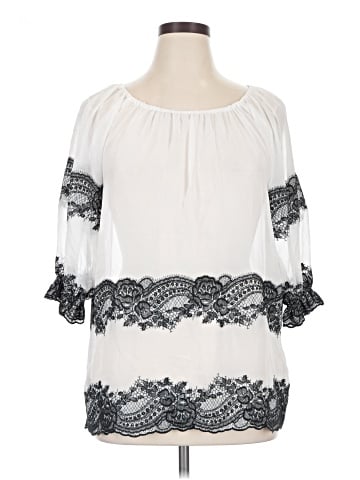 INC International Concepts 3/4 Sleeve Blouse (view 1)