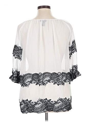 INC International Concepts 3/4 Sleeve Blouse (view 2)