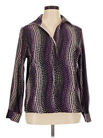 Notations Long Sleeve Blouse (view 1)