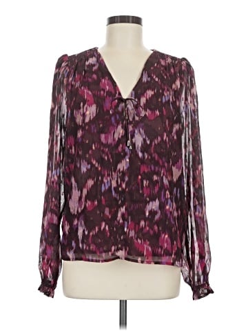 Aqua Long Sleeve Blouse (view 1)