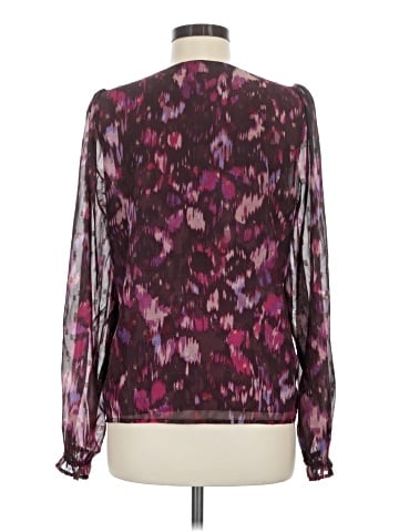 Aqua Long Sleeve Blouse (view 2)