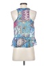 Lulus 100% Polyester Blue Tank Top Size XS - photo 2
