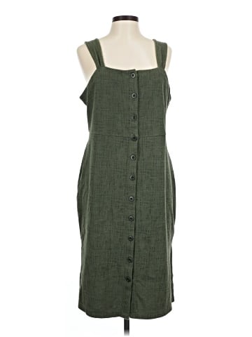Madewell Texture &amp; Thread Button-Front Tank Dress (view 1)