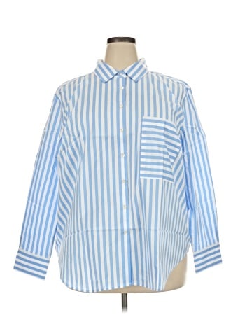 AYR 3/4 Sleeve Button-Down Shirt (view 1)