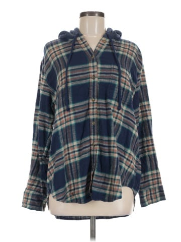 American Eagle Outfitters Long Sleeve Button-Down Shirt (view 1)