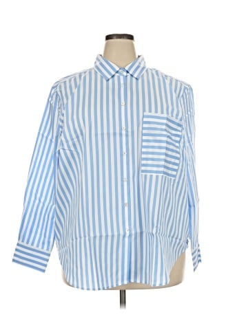 AYR 3/4 Sleeve Button-Down Shirt (view 1)