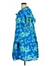 Umgee 100% Polyester Tropical Blue Casual Dress Size 1X - photo 5