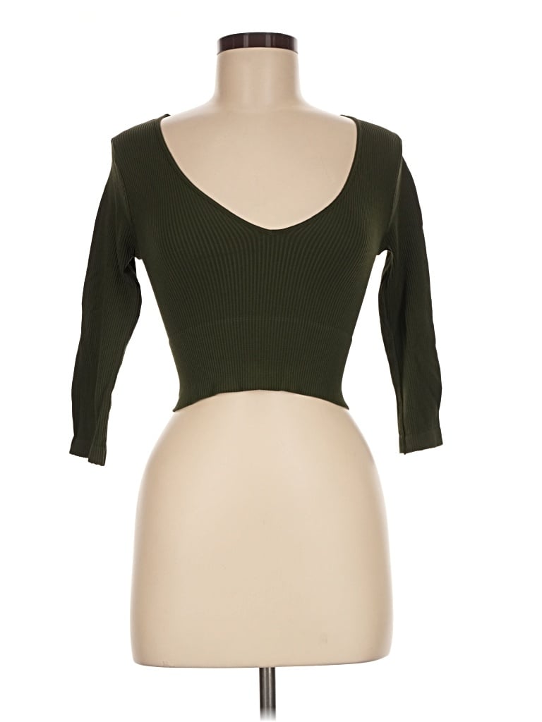 Pre-owned Nikibiki 3/4 Sleeve T-shirt In Green