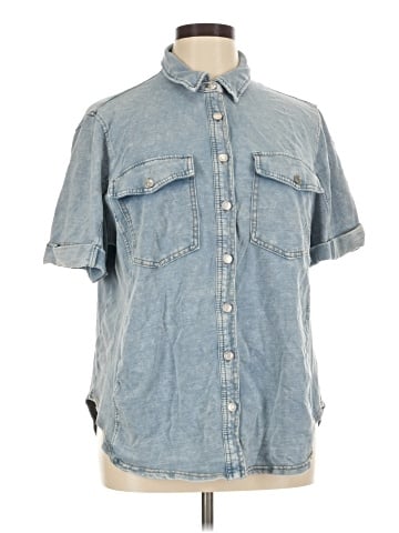 Jane and Delancey Short Sleeve Button-Down Shirt (view 1)