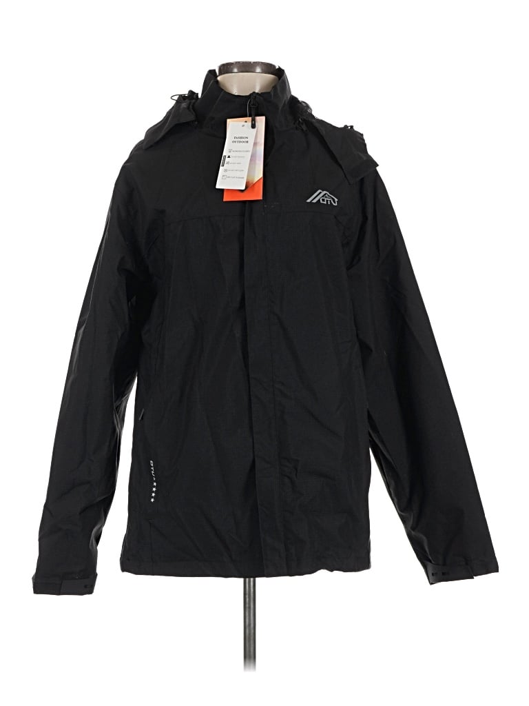 Pre-owned Assorted Brands Raincoat In Black