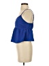 Timing 100% Polyester Blue Sleeveless Blouse Size S - photo 5