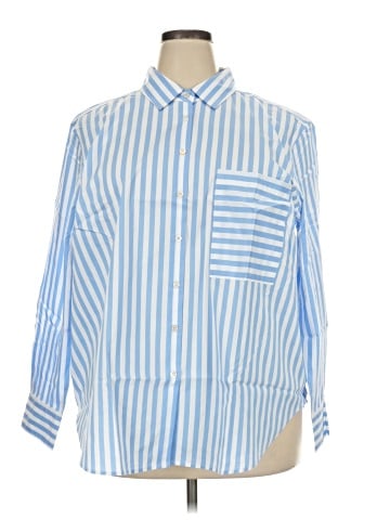 AYR 3/4 Sleeve Button-Down Shirt (view 1)