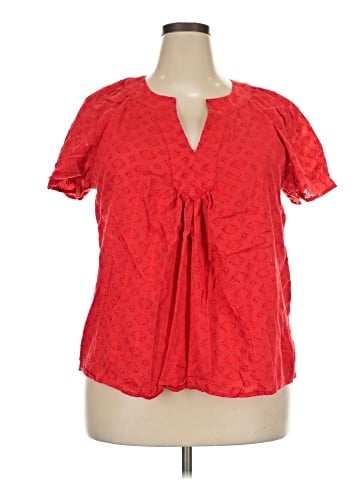 St. John's Bay Short Sleeve Blouse (view 1)