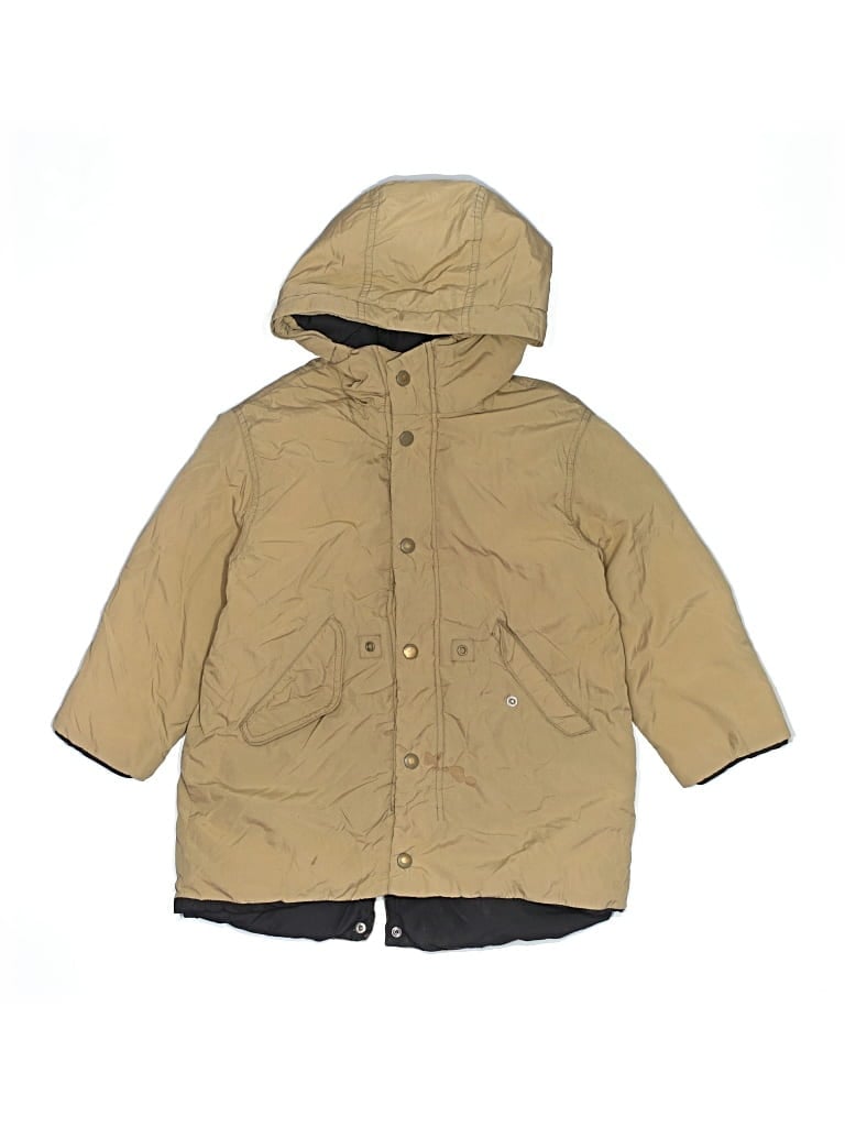 Pre-owned Zara Kids' Raincoat In Tan