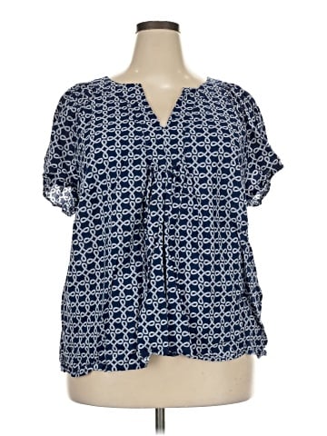 St. John's Bay Short Sleeve Blouse (view 1)