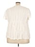 Torrid Ivory Short Sleeve Blouse Size 4X Plus (4) - photo 2