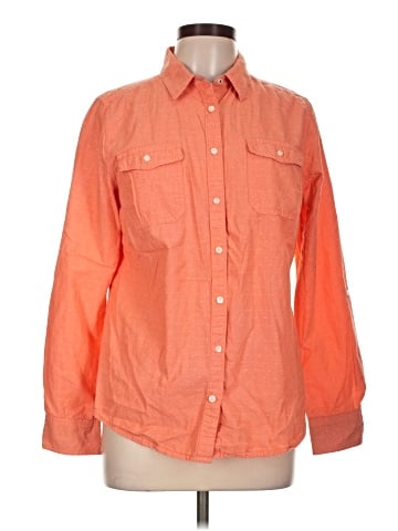 St. John's Bay Long Sleeve Button-Down Shirt (view 1)