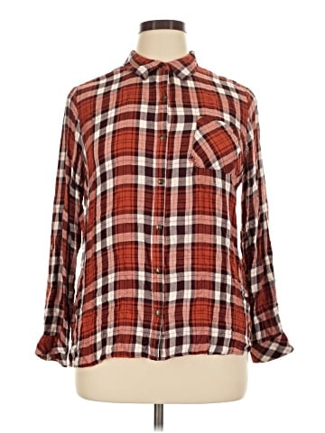 Krazy Kat Long Sleeve Button-Down Shirt (view 1)