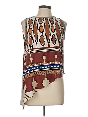 Zara W&B Collection Sleeveless Blouse (view 1)