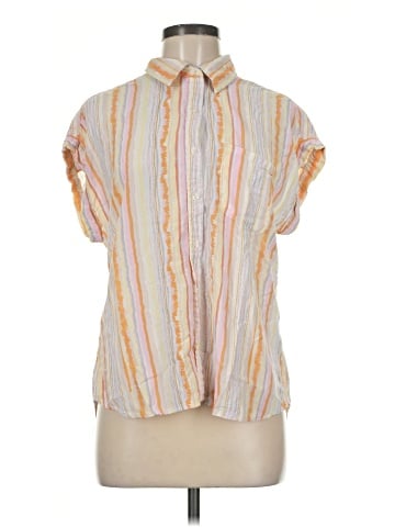 Cosmic Blue Love Short Sleeve Blouse (view 1)