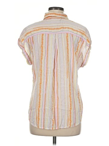 Cosmic Blue Love Short Sleeve Blouse (view 2)
