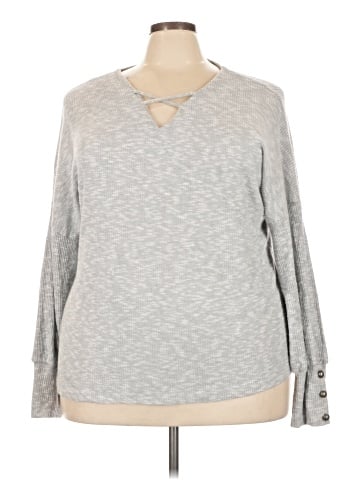 NY Collection Long Sleeve Top (view 1)