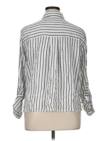 Jane and Delancey 3/4 Sleeve Button-Down Shirt (view 2)