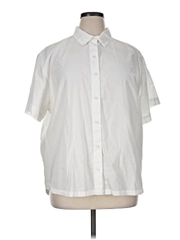 a.n.a. A New Approach Short Sleeve Button-Down Shirt (view 1)