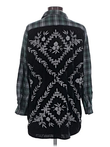Democracy Long Sleeve Button-Down Shirt (view 2)