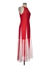Express 100% Polyester Color Block Red Cocktail Dress Size 4 - photo 4