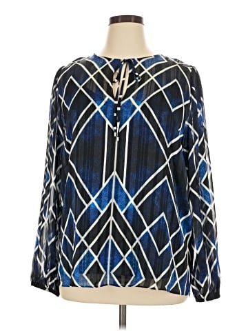 White House Black Market Long Sleeve Blouse (view 1)