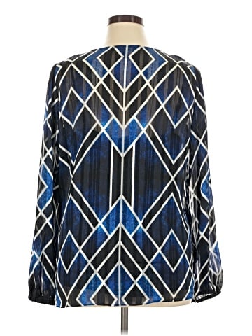 White House Black Market Long Sleeve Blouse (view 2)