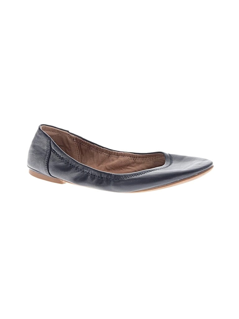 Pre-owned Assorted Brands Flats In Blue