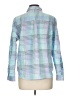 L.L.Bean Houndstooth Blue Long Sleeve Button-Down Shirt Size L (petite) - photo 2
