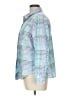 L.L.Bean Houndstooth Blue Long Sleeve Button-Down Shirt Size L (petite) - photo 5