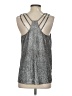 Rock & Republic 100% Polyester Silver Sleeveless Top Size S - photo 2