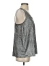Rock & Republic 100% Polyester Silver Sleeveless Top Size S - photo 4