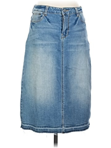Kenneth Cole REACTION Denim Skirt (view 1)
