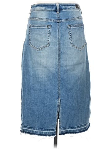 Kenneth Cole REACTION Denim Skirt (view 2)