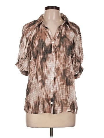 Badgley Mischka Short Sleeve Blouse (view 1)