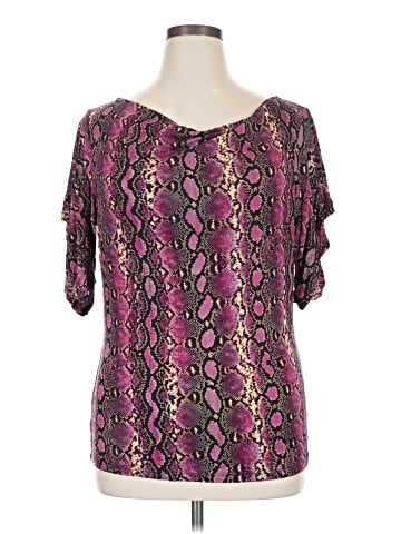 MICHAEL Michael Kors Short Sleeve Blouse (view 1)