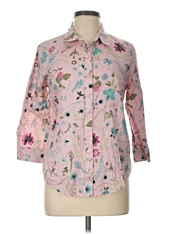 Coldwater Creek 3/4 Sleeve Button-Down Shirt (view 1)
