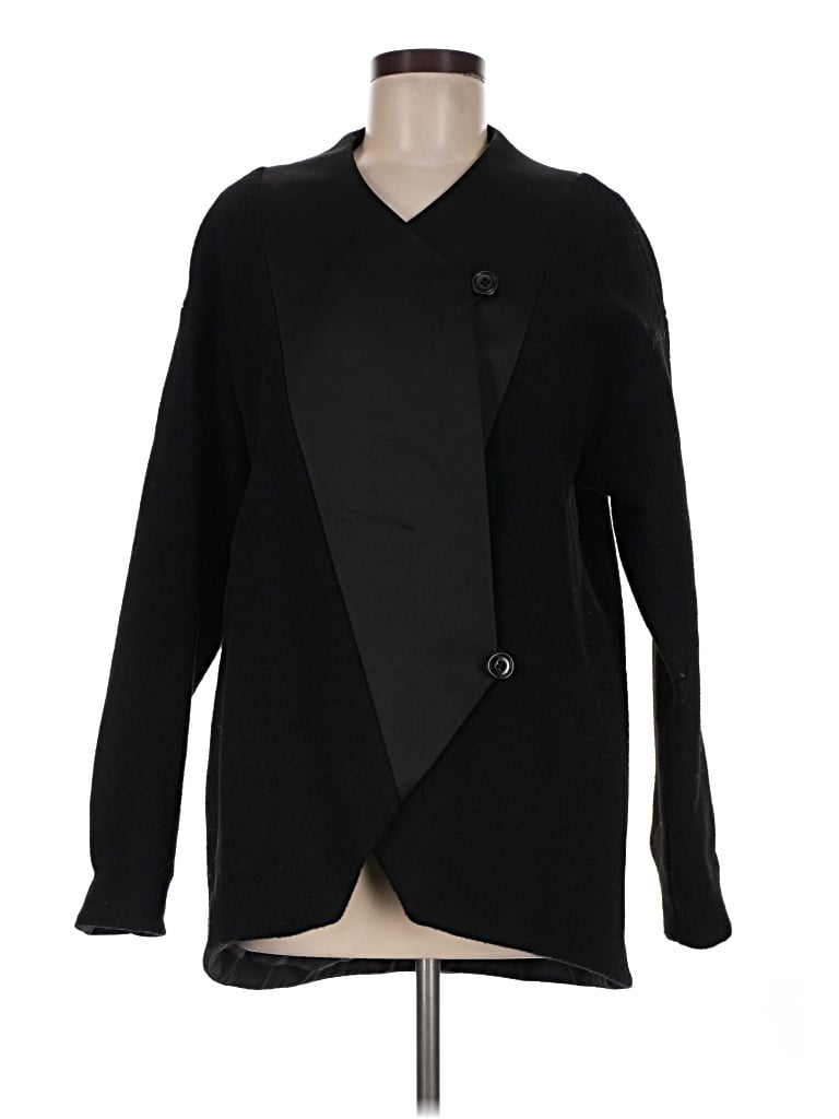 Pre-owned J.crew Collection Coat In Black